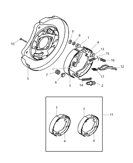 2004 Dodge Stratus Coupe Parking Brake With Disc Brakes Diagram