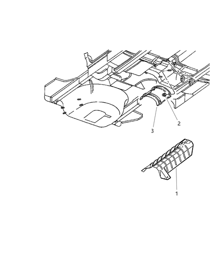 2003 Dodge Stratus Nut Stamped Hexagon Flange M5X1.60 Diagram for 6506089AA