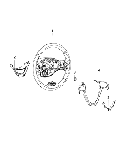 2020 Jeep Cherokee Steering Wheel Assembly Diagram 1 - Thumbnail