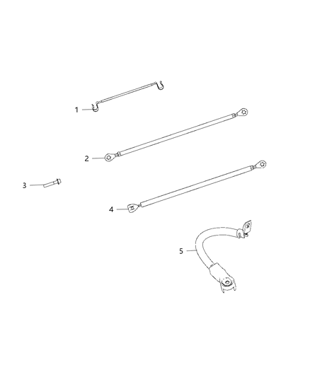 2020 Jeep Grand Cherokee Strap Ground Exhaust Diagram for 5064960AA
