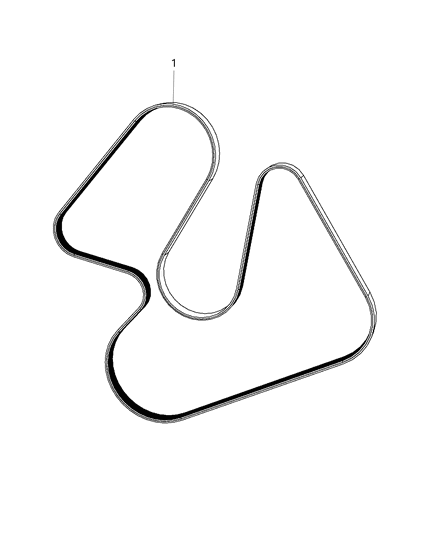 2018 Ram 1500 Serpentine Belt Diagram for 4627897AB