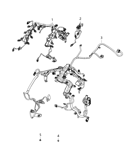 2021 Ram 1500 Wiring Engine And Transmission Diagram for 68430506AC