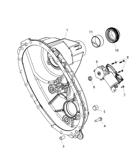 2019 Ram 1500 Output Shaft Seal Diagram for 68402279AA
