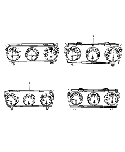 2010 Dodge Avenger Control A/C And Heater Diagram for 55111949AA