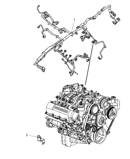 2008 Jeep Liberty Wiring - Engine Diagram 1 - Thumbnail