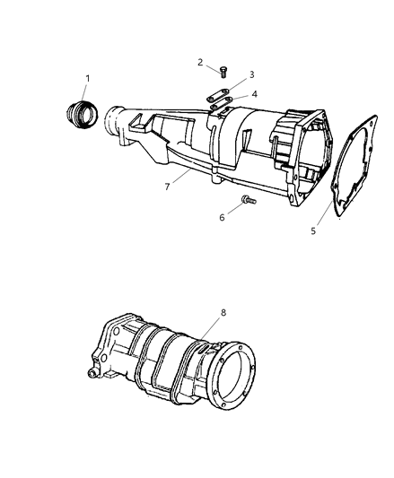 2002 Dodge Dakota Extension Diagram 2 - Thumbnail