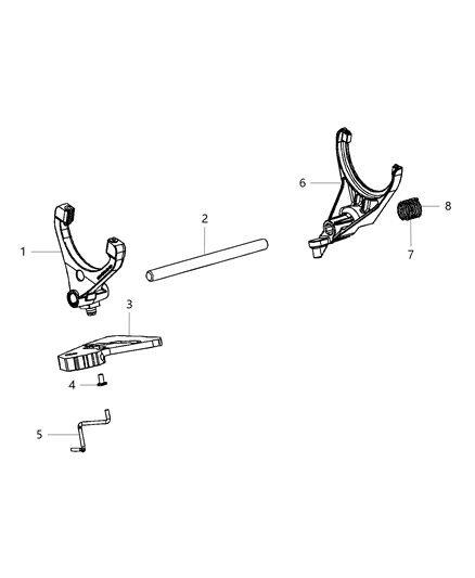 2019 Ram 3500 Pickup Fork & Rail Diagram 1 - Thumbnail