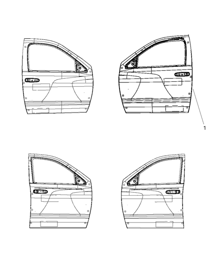 2008 Dodge Ram 5500 Tire Info Label Diagram for 5056247AA
