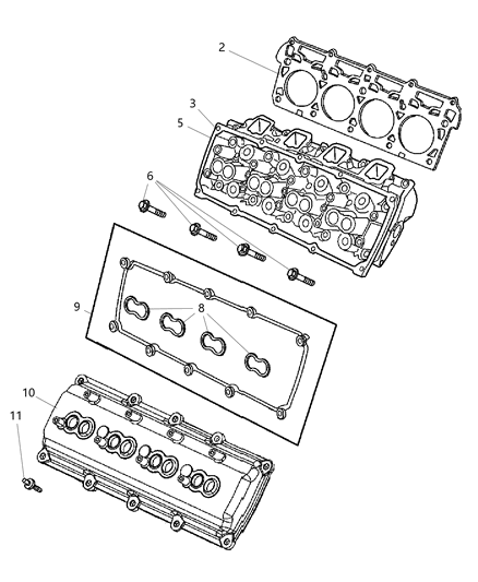 2006 Dodge Durango Cylinder Head Diagram 3 - Thumbnail