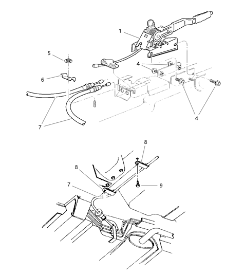 1999 Chrysler Sebring Cable Diagram for 4626976