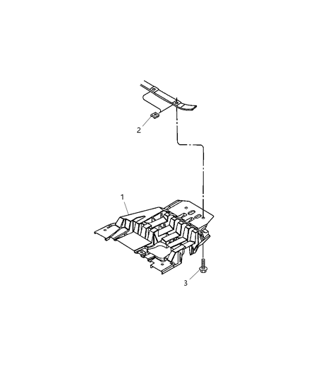 2006 Dodge Dakota Skid Plate Diagram 1 - Thumbnail
