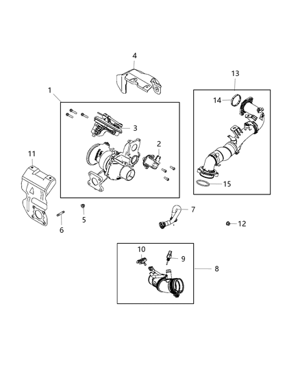 2020 Jeep Renegade Vapor Hose Diagram for 68455076AA