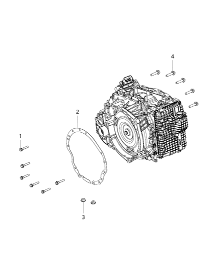 2018 Chrysler Pacifica Mounting Bolts Diagram 1 - Thumbnail
