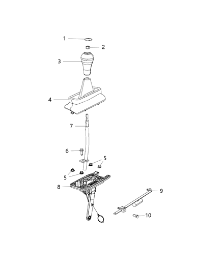 2020 Ram 3500 Cab Chassis Gearshift Controls Diagram 1 - Thumbnail