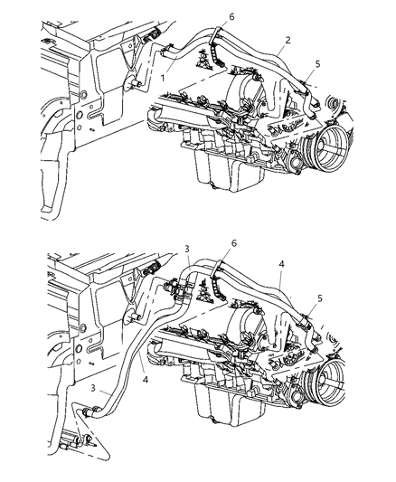 2006 Jeep Commander Heater Hoses Diagram 1 - Thumbnail