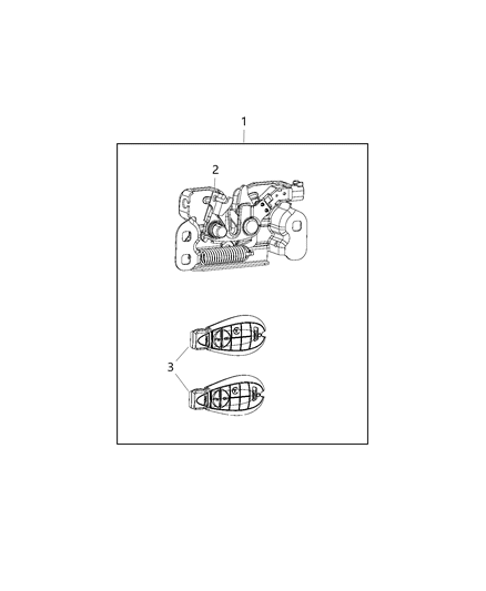 2019 Jeep Cherokee Remote Start of Mopar Accessories - Component Parts Diagram