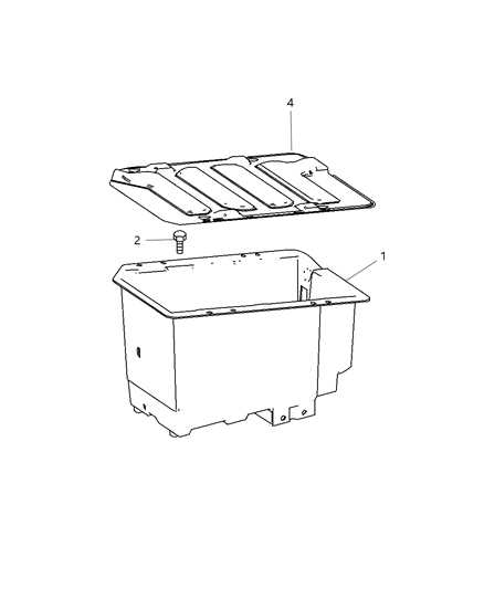 2008 Dodge Sprinter 3500 Tray Battery Diagram for 68006357AA