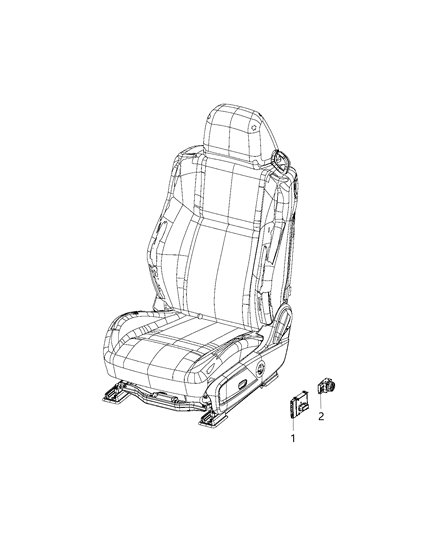 2018 Dodge Challenger Switch Power Seat Diagram for 4602791AB