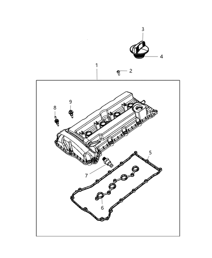 2012 Jeep Compass Cylinder Head & Cover Diagram 8 - Thumbnail
