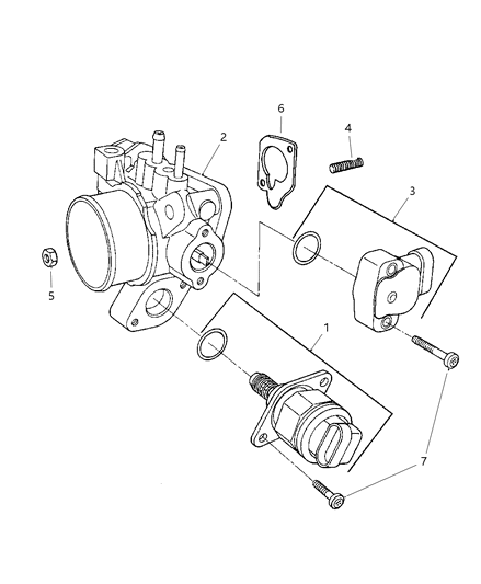 1999 Dodge Caravan Throttle Body Diagram 2 - Thumbnail