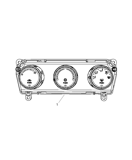 2009 Jeep Liberty Dash Control Unit Diagram for 55111935AB