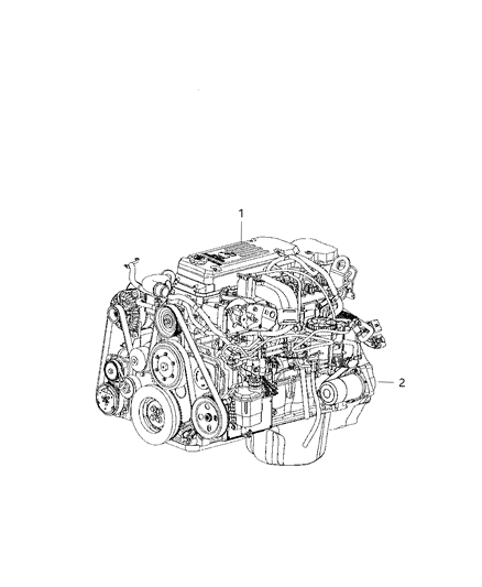2010 Dodge Ram 3500 Cab Chassis Engine Assembly And Service Long Block Diagram