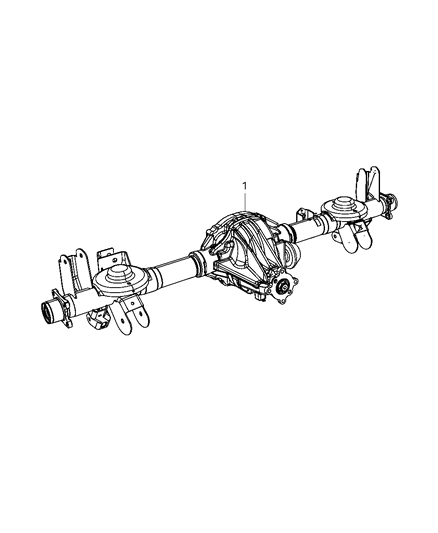 2008 Dodge Durango Rear Axle Assembly Diagram 1 - Thumbnail