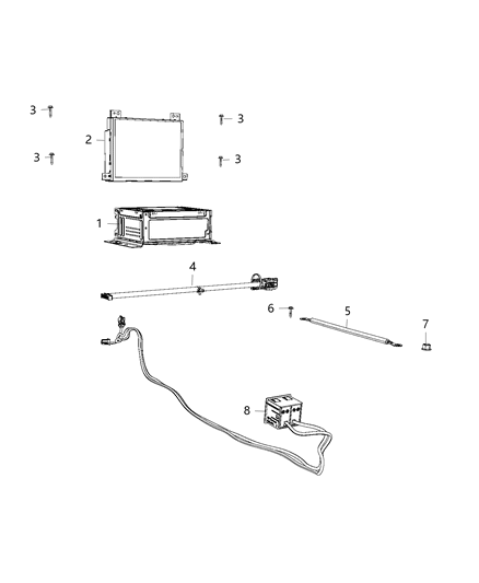 2016 Dodge Dart Strap Ground Ngc To Ground Diagram for 68070029AA