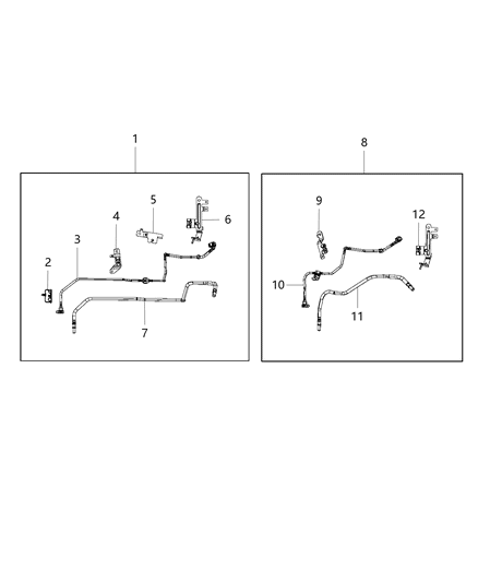 2018 Jeep Wrangler All-new Model Fuel Line Diagram 2 - Thumbnail