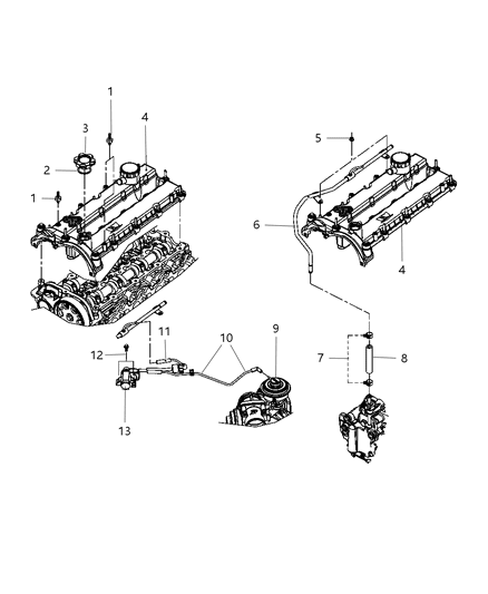2007 Jeep Wrangler Cylinder Head & Components Diagram 2 - Thumbnail