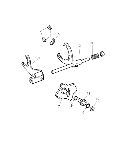2011 Ram 4500 Shift Forks & Rails Diagram 3 - Thumbnail
