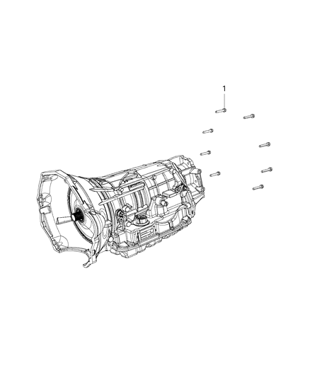 2018 Ram 3500 Pickup Mounting Bolts of Automatic Transmission Diagram 2 - Thumbnail