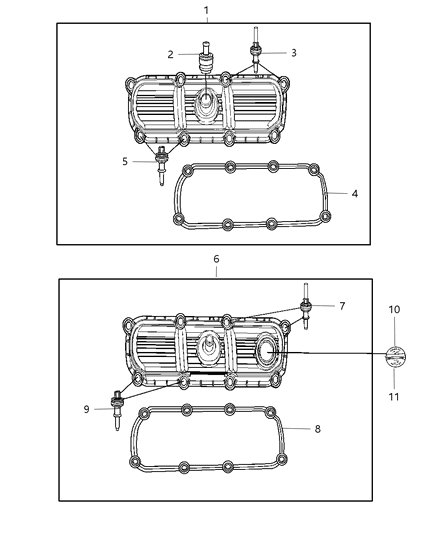2007 Chrysler Pacifica Valve PCV Diagram for 4648973AB