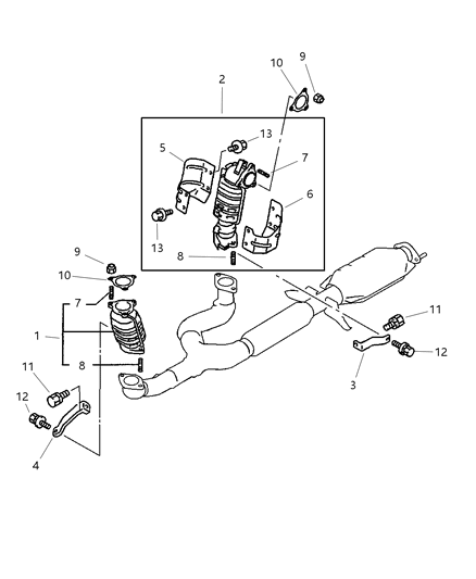 2002 Chrysler Sebring Coupe Catalytic Converter Diagram