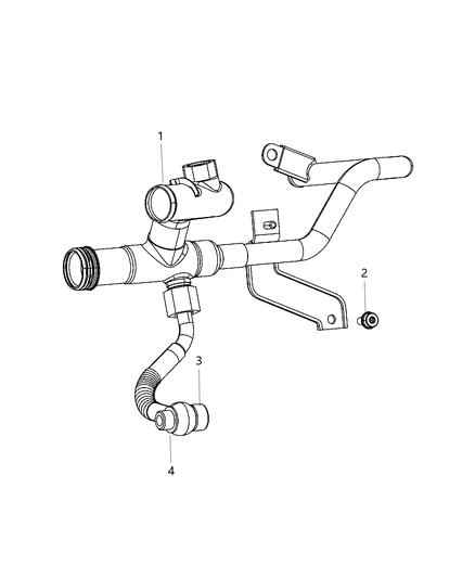 2013 Dodge Dart Coolant Tubes Diagram 1 - Thumbnail