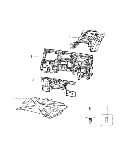 2018 Jeep Wrangler All-new Model Silencers Diagram