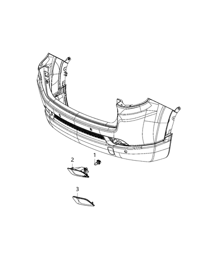 2021 Jeep Compass Lamps - Rear Diagram 1 - Thumbnail