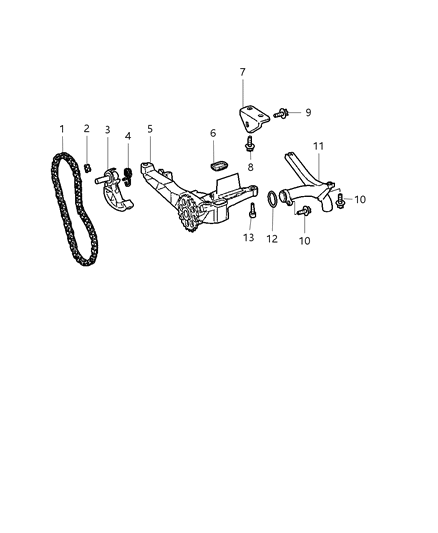 2009 Jeep Grand Cherokee Engine Oiling Pump Diagram 1 - Thumbnail