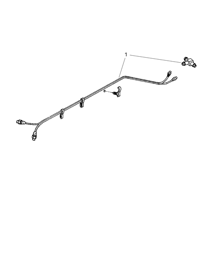 2000 Dodge Ram Wagon Fuel Lines, Rear Diagram 1 - Thumbnail