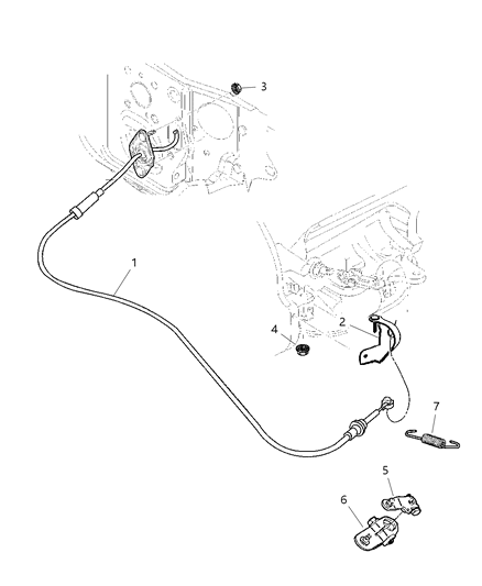 1998 Dodge Durango Controls, Gearshift, Lower Diagram 3 - Thumbnail