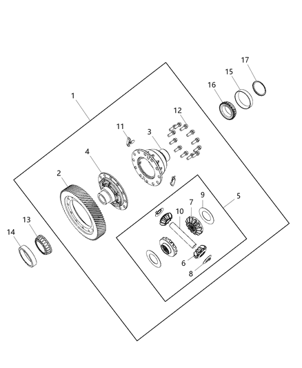 2009 Dodge Journey Differential Diagram 2 - Thumbnail