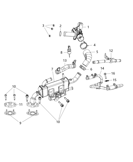 2018 Jeep Grand Cherokee EGR Valve Diagram 2 - Thumbnail