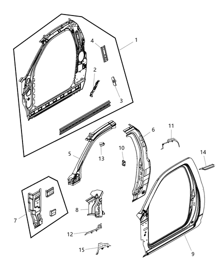 2020 Ram 3500 Pickup Front Aperture Panel Diagram 2 - Thumbnail