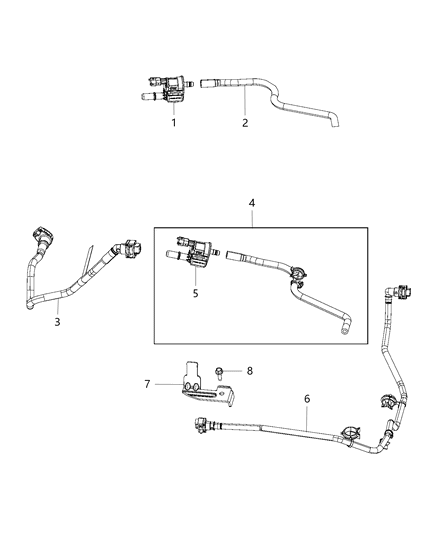 2019 Ram 1500 New Style Emission Control Vacuum Harness Diagram