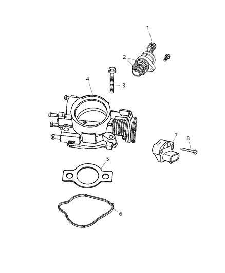 2005 Dodge Dakota Throttle Body Diagram