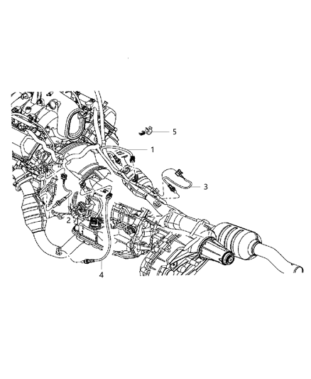 2014 Ram 3500 Pickup Oxygen Sensors Diagram