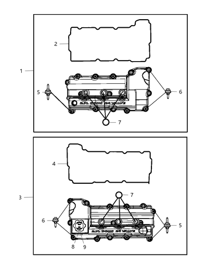 2010 Dodge Journey Cylinder Head & Cover Diagram 7 - Thumbnail