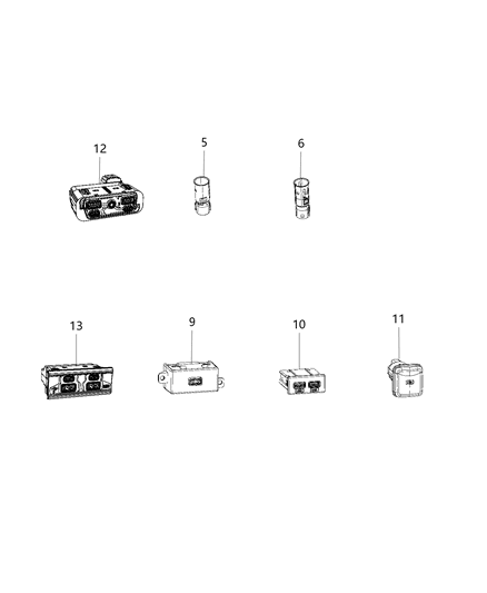 2020 Ram 2500 U Connect Media & Charging Center Diagram 2 - Thumbnail
