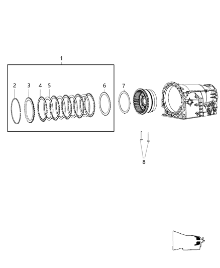 2010 Dodge Nitro B2 Clutch Assembly Diagram 1 - Thumbnail