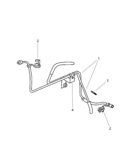 2001 Jeep Wrangler Fuel Lines, Front Diagram 2 - Thumbnail